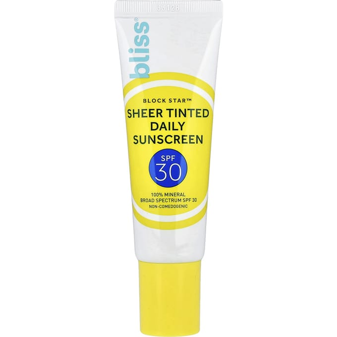 Bliss, Block Star™ transparante getinte dagzonnecrème, SPF 30, 40 ml (1,4 fl oz) white