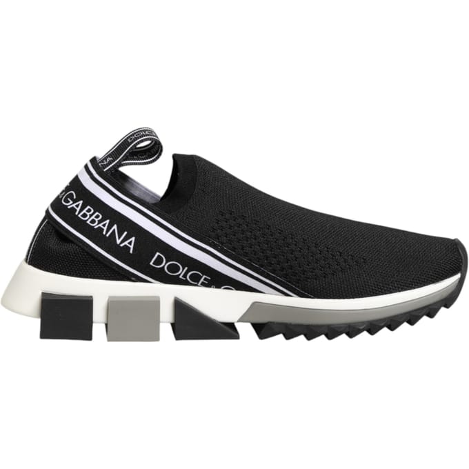 Dolce & Gabbana Zwarte Slip On Sorrento Lage Sneakers Schoenen