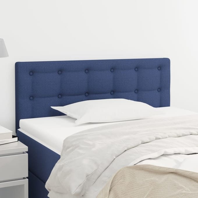 vidaXL - Hoofdbord - 90x5x78/88 - cm - stof - blauw