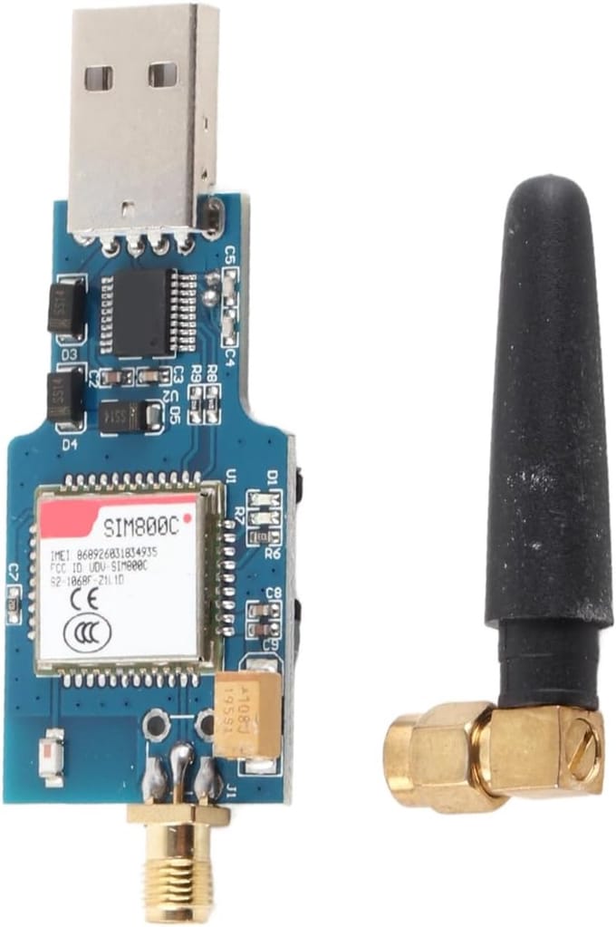 GSM Module - Elektronisch Component - Data Versturen - USB Connectie - 27 x 50.7 mm - Groen