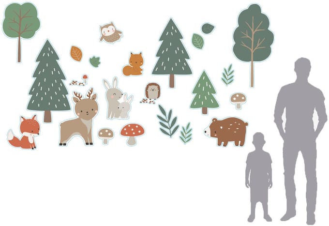 Vertbaudet Sticker XXL GREEN FOREST