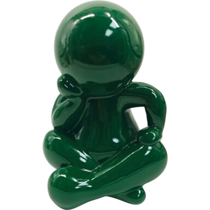 Present Time - Beeld Amigo Sitting Large - Groen - 24x21x34,8 cm