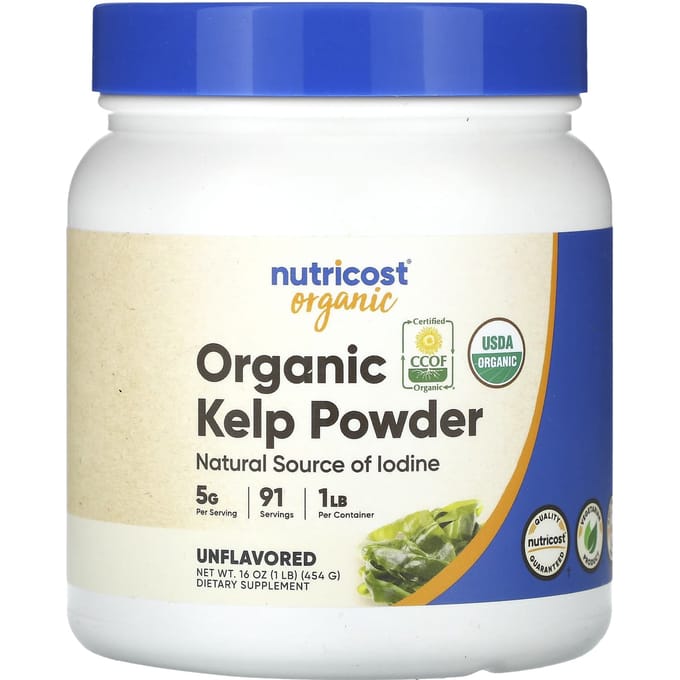 Nutricost, Biologisch Zeewierpoeder, Ongezoet, 1 lb (454 gr)