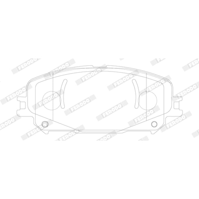 Remblokset FERODO FDB5198, voor