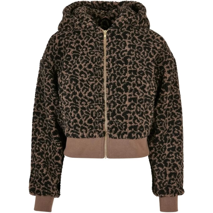 Urban Classics - Short Oversized AOP Sherpa Jacket - 3XL - Multicolours