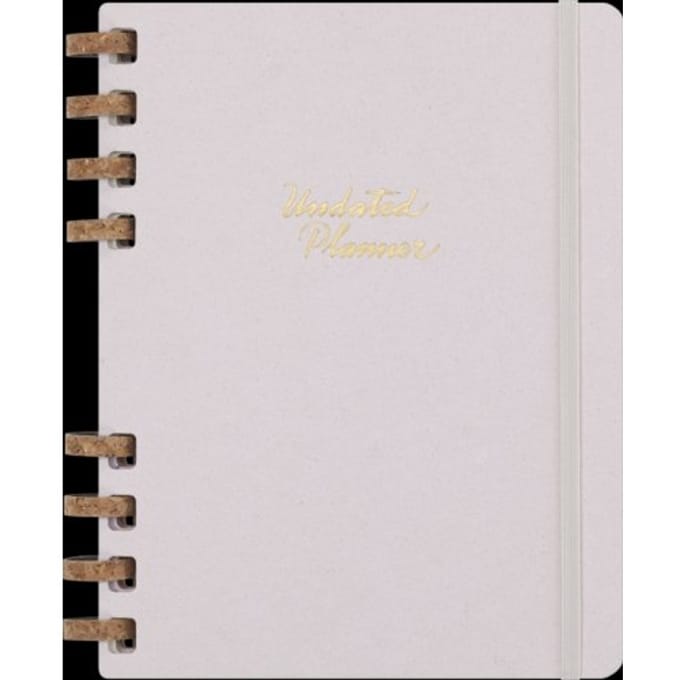 Moleskine life agenda ongedateerd, 1 week per 2 pagina's, xl, hardcover, crush grape