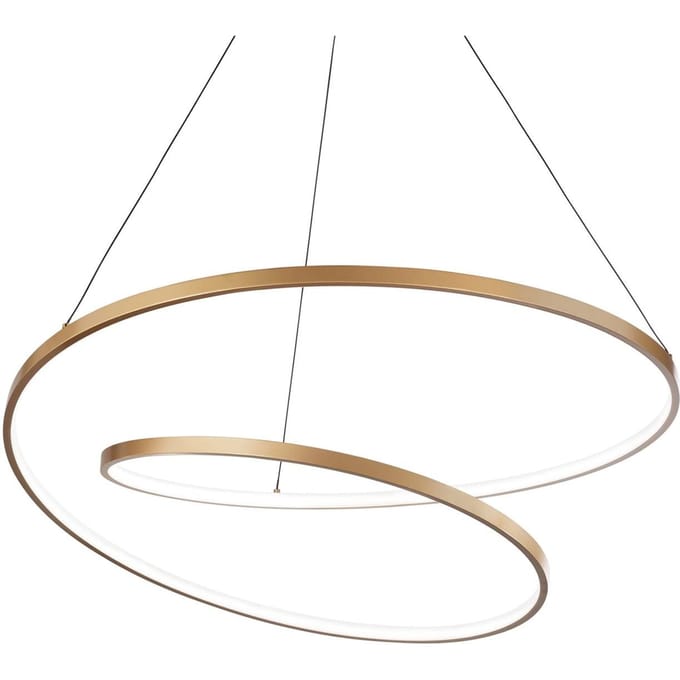 Ideal Lux Oz LED hanglamp Ø 80 cm, messing