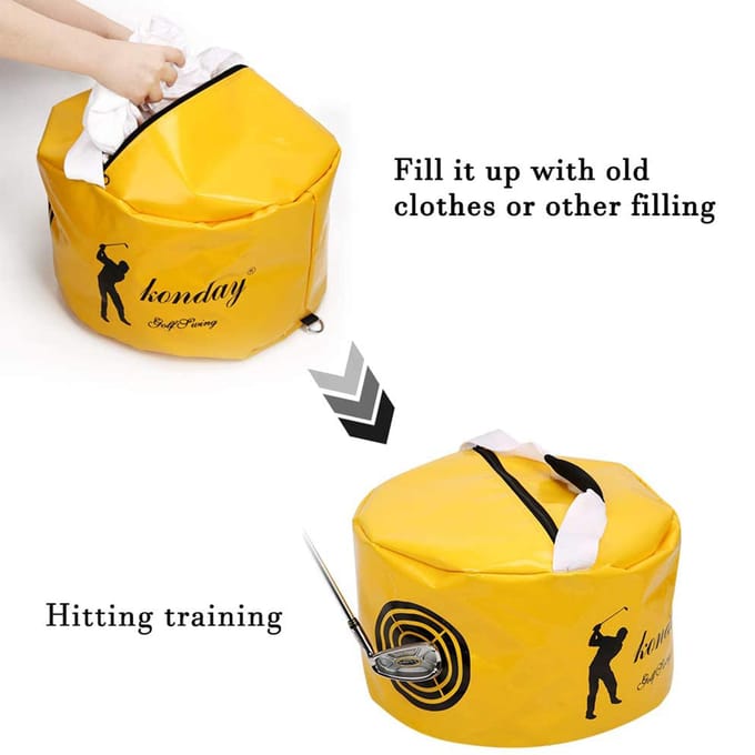 Impact Power Smash Bag Swing Training Aids Impact Contact Power er Oefenen Slagzakken yellow