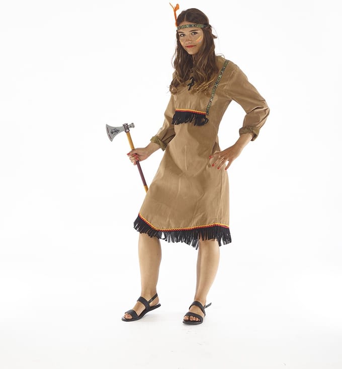 Kostuum Indiaanse Blackfeet vrouw - Maat 38