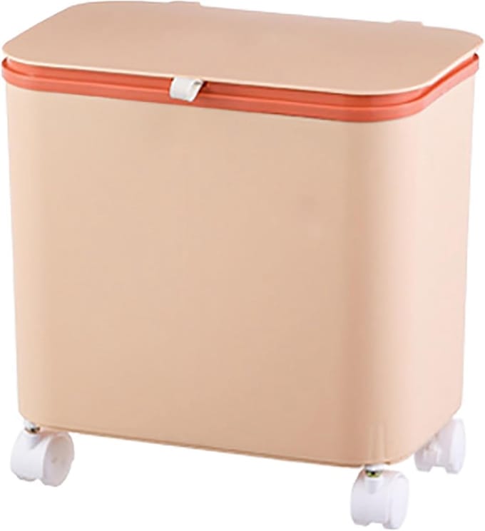Keuken Compostbak - Afval Scheider - Afval Beheer - Verzegeld Deksel - 33 x 23 x 41 cm - Oranje