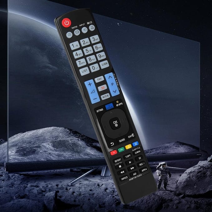 Télécommande de remplacement pour LG AKB73615303 blanc