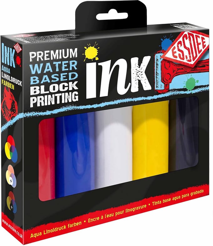 Essdee Printing ink 5 pack Primary 5 x 100ml (01-23)