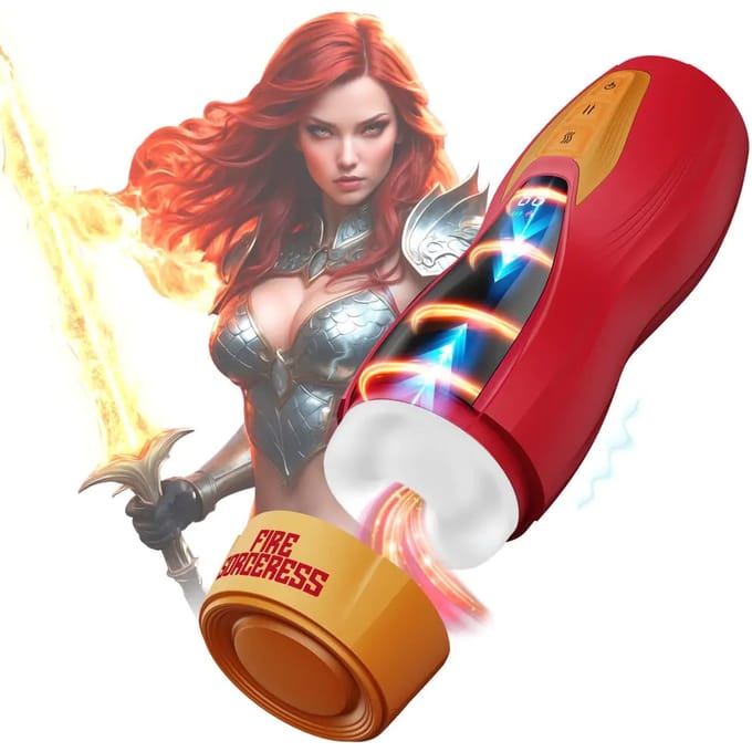Masturs - Solara Fire Sorceress Multifunctionele Masturbator voor Mannen