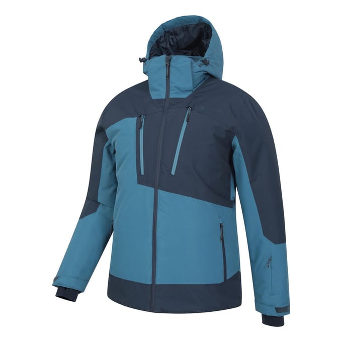 Mountain Warehouse Waterdichte Ski-jas Heren Supernova (Blauw/Uit Wit)