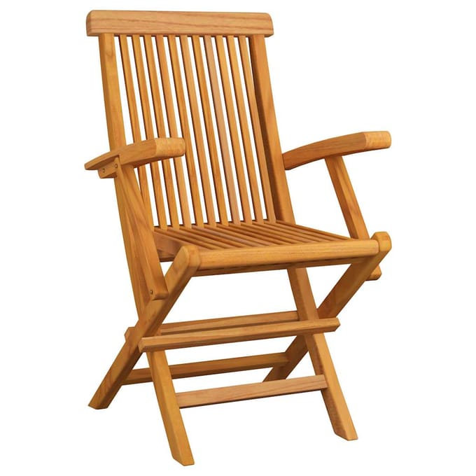 vidaXL - Inklapbare - stoelen - 2 - st - met - antracietkleurige - kussens