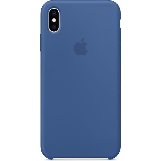 Apple Silicone Backcover voor de Apple iPhone Xs Max - Delft Blue