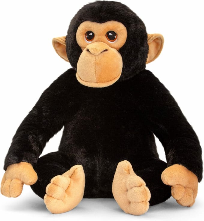 Keel Toys chimpansee aap - 25 cm - Dieren knuffelbeesten