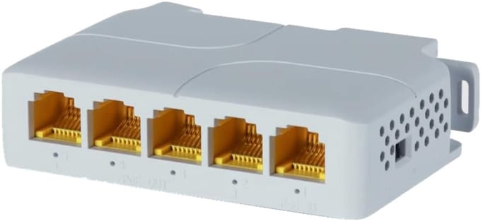 Netwerk Extender - PoE Repeater - Netwerk Uitbreiding - Gigabit Snelheid - 100m Bereik - Wit