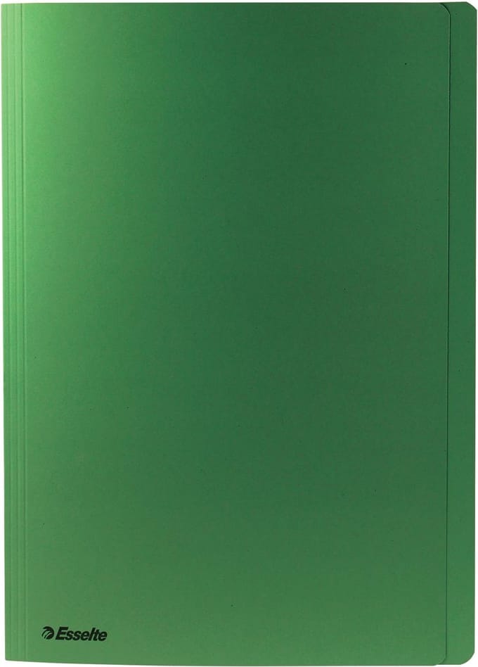 Esselte dossiermap groen, ft folio 3 stuks