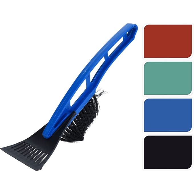 IJskrabber met borstel 4 assorti kleuren