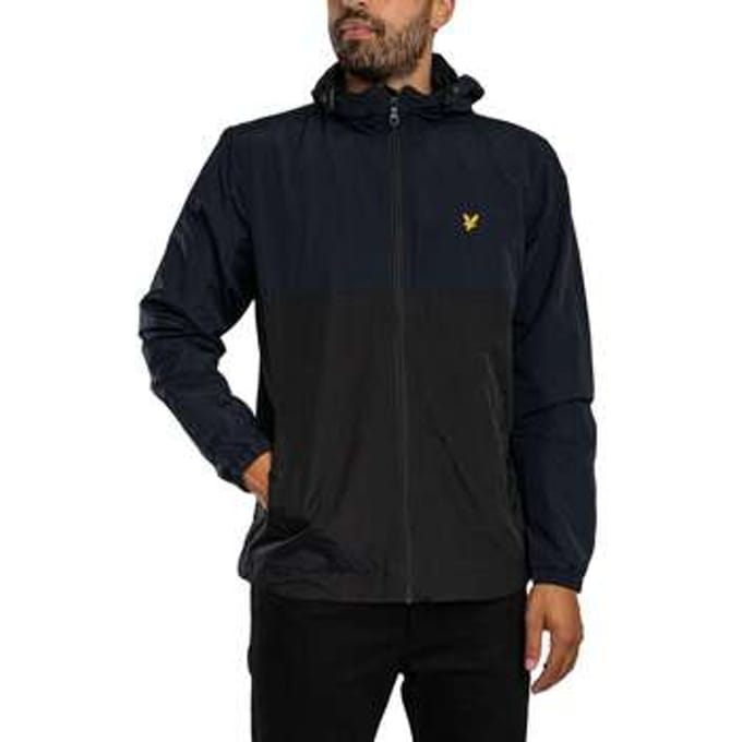 Windjack Lyle &amp; Scott Colourblock jas met ritssluiting