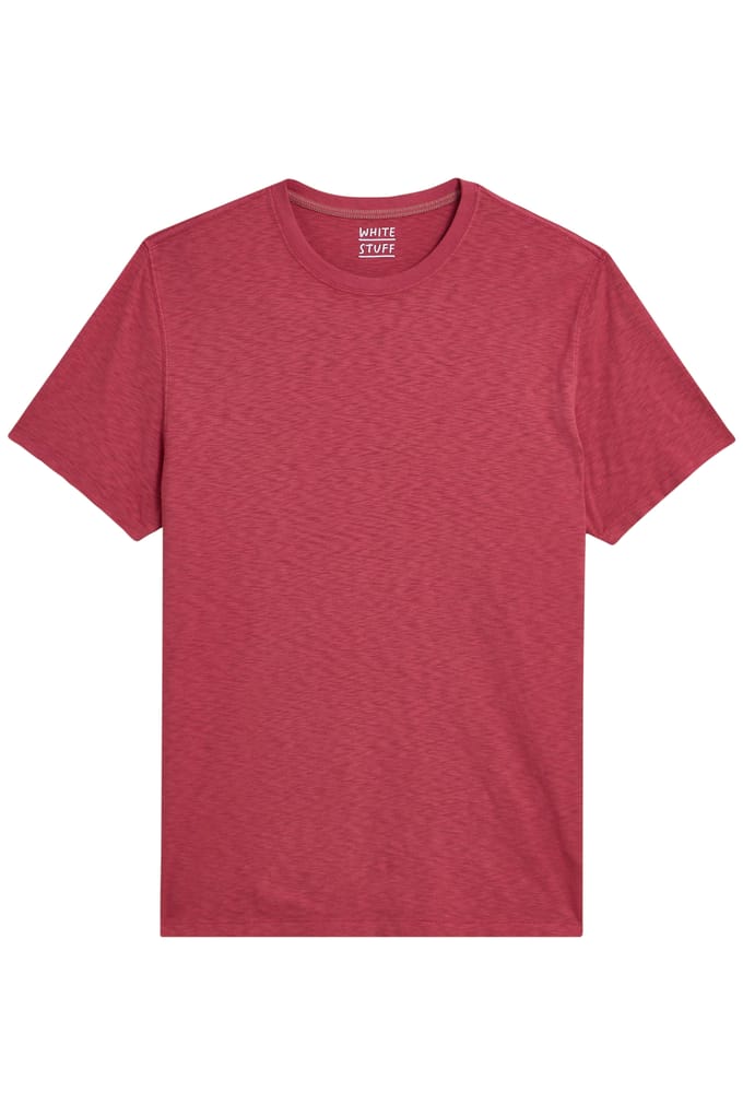White Stuff Abersoch Short Sleeve Tee Mid Coral Größe: XXL | Basic T-Shirts Outlet | Herren | Orange