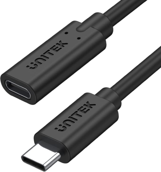 Unitek - Serie C14086BK - USB-C kabel - Mannelijk naar Vrouwelijk - 1.5m - 10Gbps