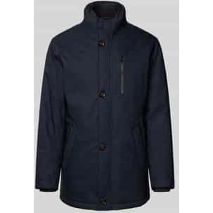 Regular fit jack met gevoerde opstaande kraag, model 'City'