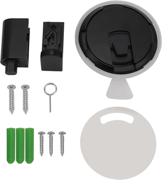 Mechanische Deurstopper - Deurhouder Winddicht - Deur Stabiliseren - Duwtype Activering - 1 Count - Zilverkleurig