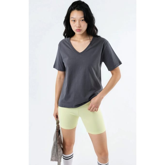 V-hals Effen Gebreid T-shirt