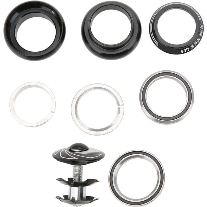 Fiets Headset Aluminiumlegering Uitstekende Afwerking Sterk Duurzaam Hoge Sterkte Lange Levensduur Fietsaccessoire gray