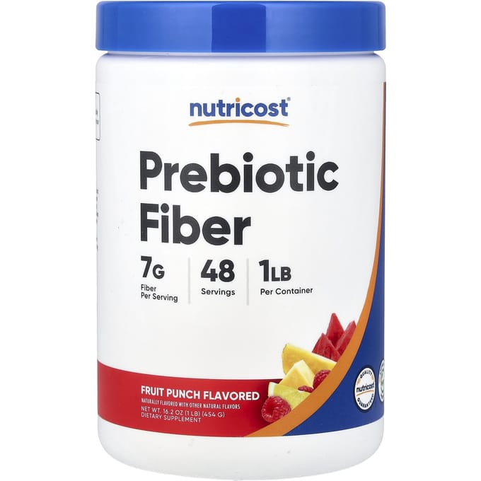 Nutricost, Prebiotische Vezels, Fruit Punch, 16.2 oz (454 gr)