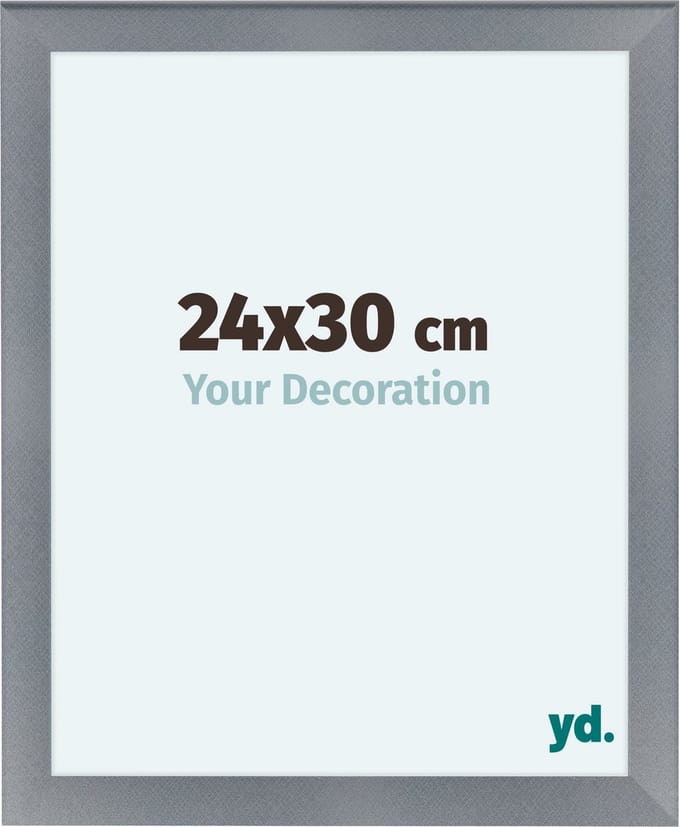 Your Decoration - Fotolijst 24x30 cm - MDF - Aluminium Geborsteld - Como