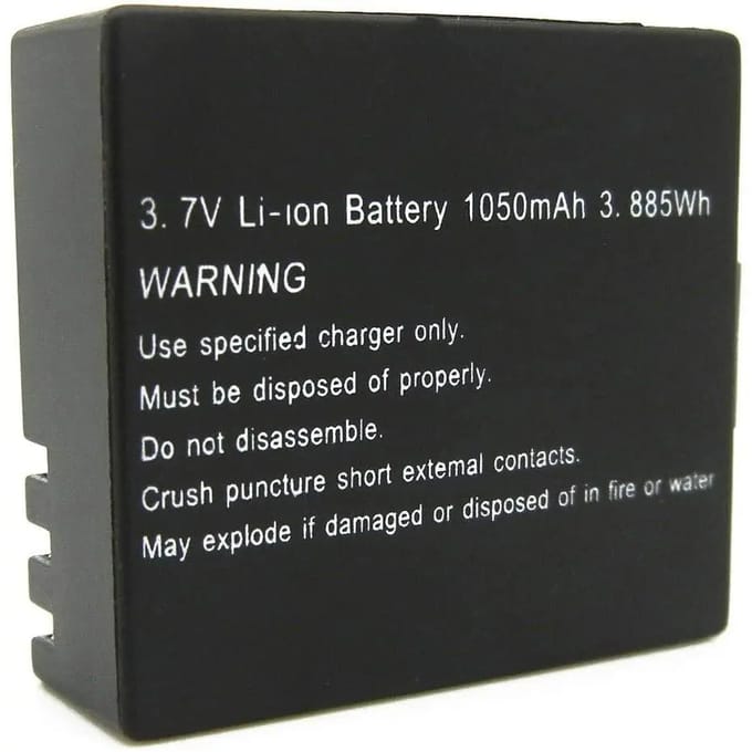 Lithiumbatterij voor 4k/impulse vision Easypix GoXtreme