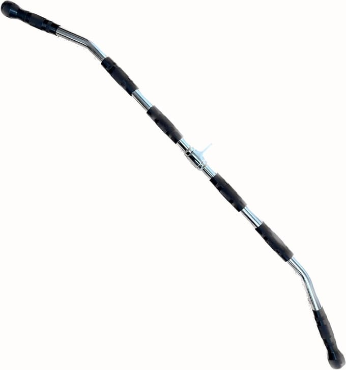 Fitness Handgrepen - Stang Accessoire - Kracht Training - Verstelbare Lengte - 120 cm - Zwart