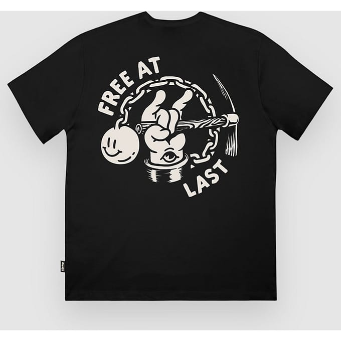 The Dudes Free At Last Classic T-Shirt zwart