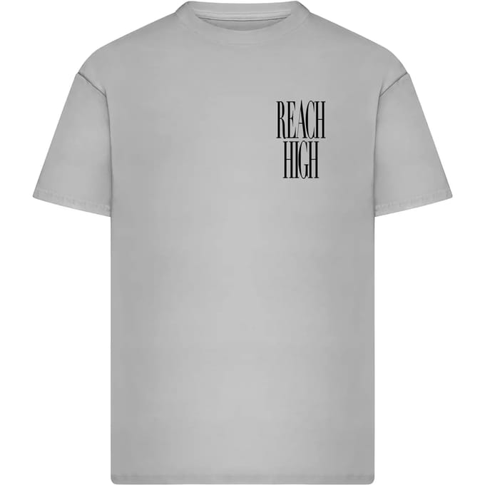 Mister Tee - Reach High Oversize Heren Tshirt - M - Grijs