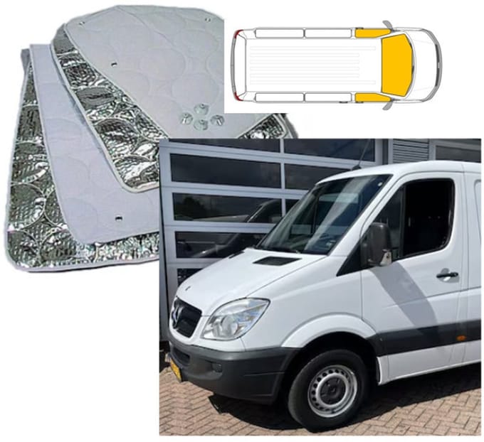 Mercedes Sprinter Raamisolatie binnenzijde Bouwjaar 2005-2017 isolatie raam camper