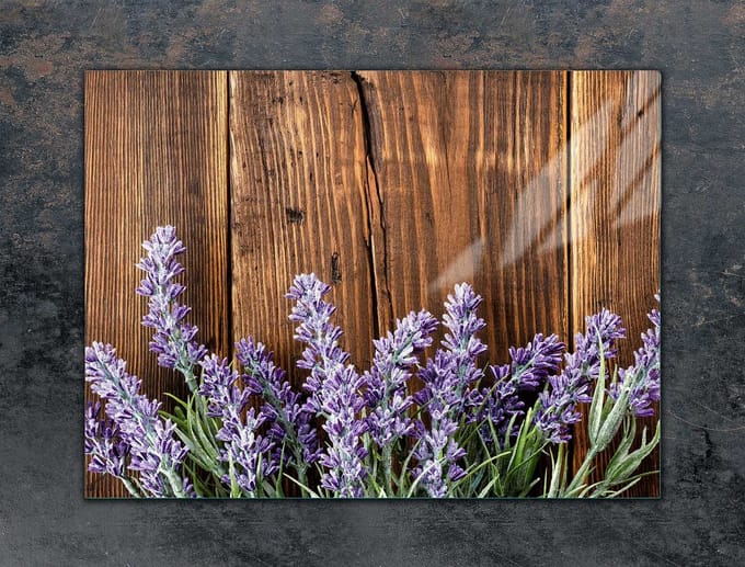 TMK ArtDeko - Snijplank - 70x52 cm - Lavendel - Glas