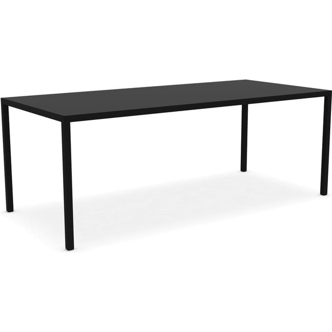 MDF Italia Tense tafel - zwart - 90 x 200 cm