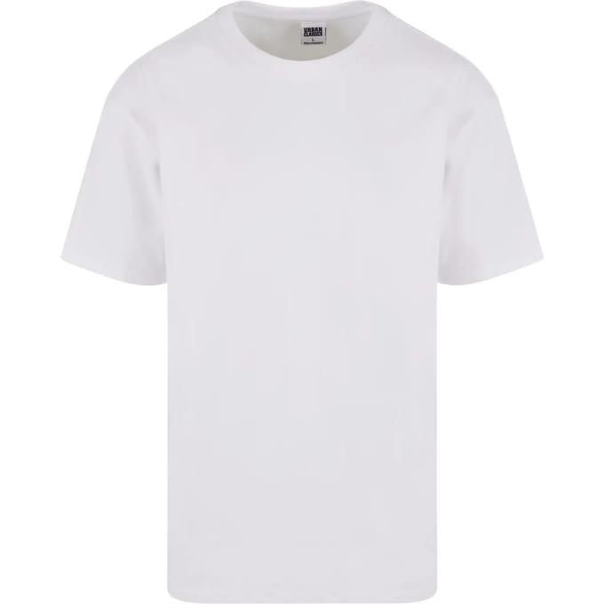 Urban Classics - UC Signature Logo Tall Heren Tshirt - S - Wit