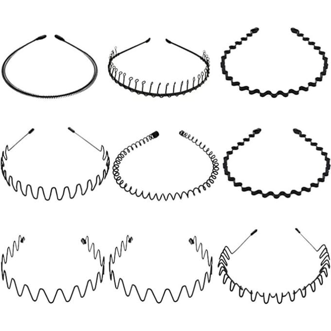 HaarhoepelsHaarbanden voor dames en heren Haarstylingaccessoires zwart
