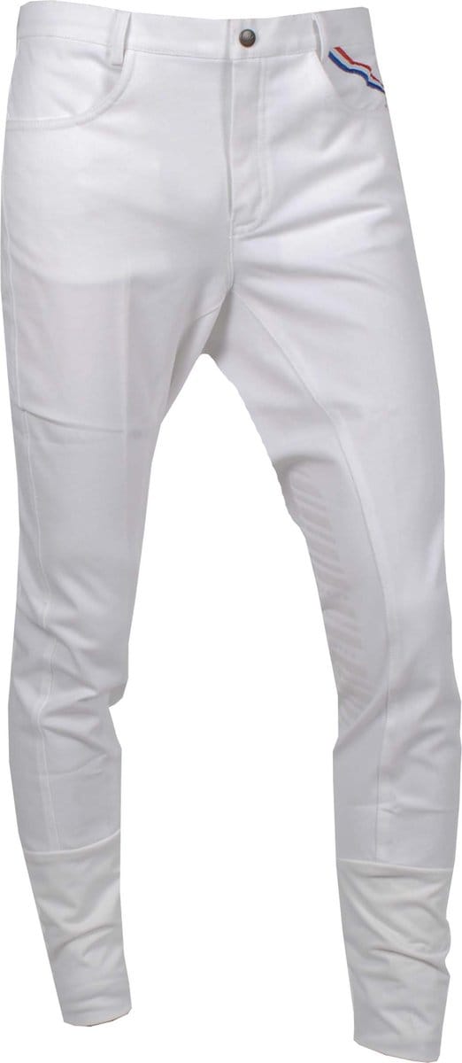 Mondoni Lorenzo II KG Heren Rijbroek - Maat: 52 - Wit - Polyester