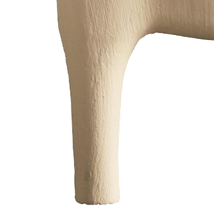 Figurine de Cheval en Bois Pin Solide Peint à la Main Statue de Cheval Simple Couleur Pure pour Bureau Familial L kaki