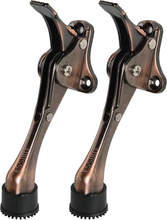 RVS Deurstopper met Voetbediening - Antislip Deurvastzetter Binnen en Buiten - 2 Stuks