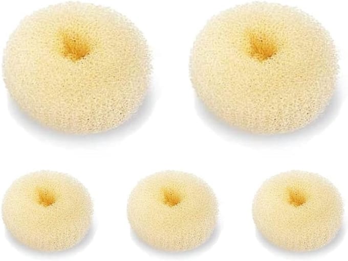 Set van 5 Haardonuts voor Perfecte Kapsels - Beige