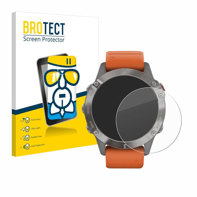 Screenprotector voor Garmin Fenix 6 Pro Solar Beschermglas transparant