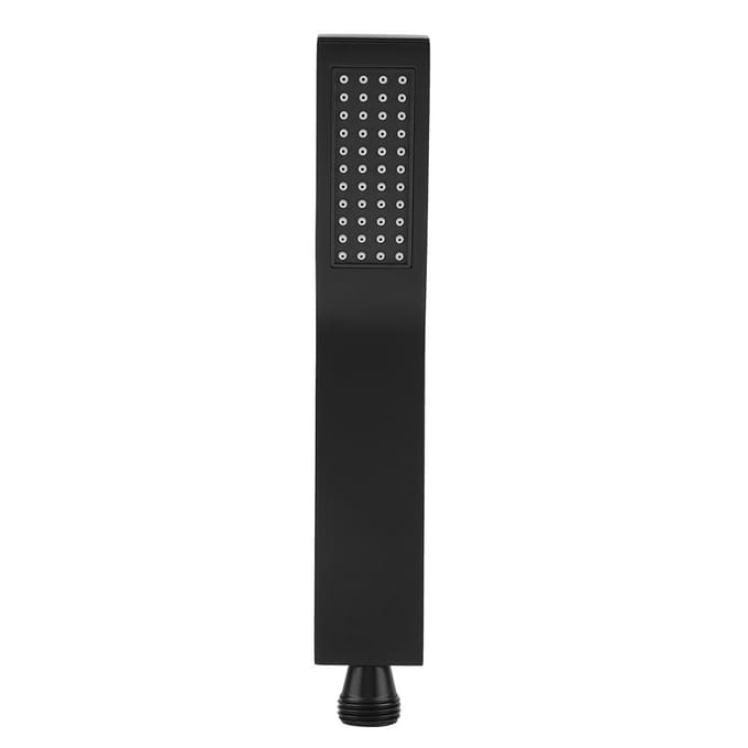 Mat Zwart Messing Vierkante Handdouche Badkamer Sproeier Handdouche met Slang black