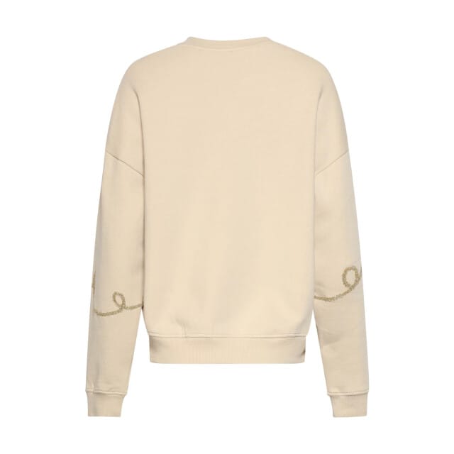 Smashed Lemon Sweater met goudkleurige borduring |