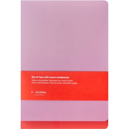 A-Journal - Notitieboek - A5 - Koraal - Gelinieerd